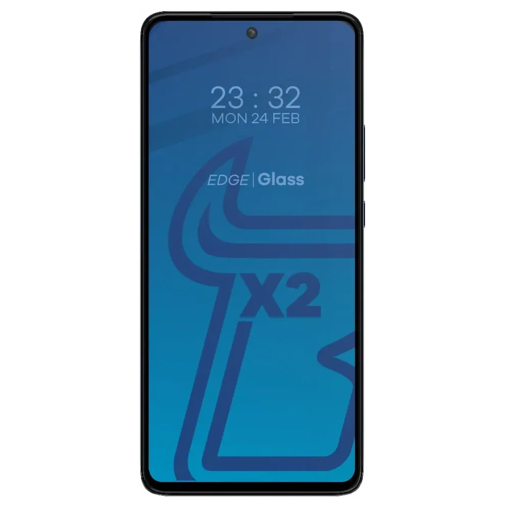 Wholesale Bizon Glass Edge tempered glass - [2 PACK] + lens protection Motorola Edge 30 black - BIZ450 - {ean13} - Hurt