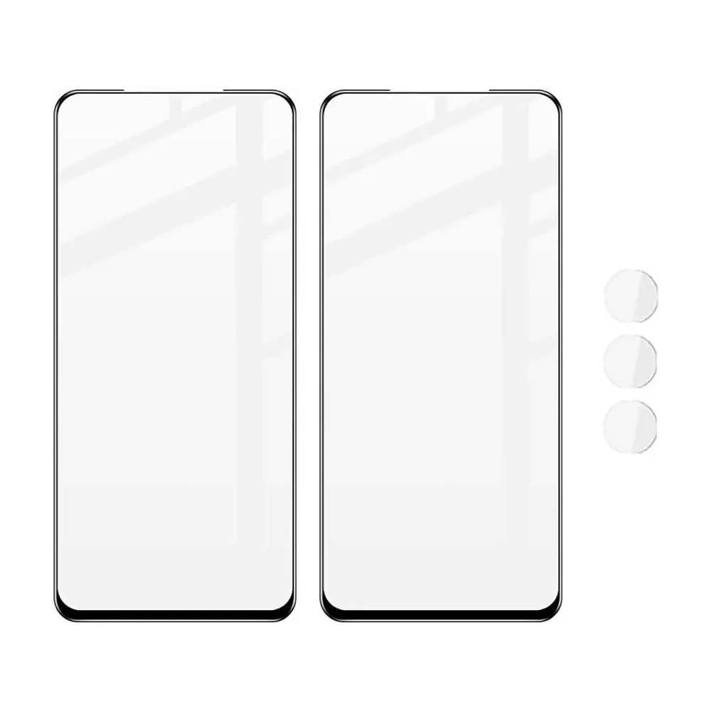 Wholesale Bizon Glass Edge tempered glass - [2 PACK] + lens protection Motorola Edge 30 black - BIZ450 - {ean13} - Hurt