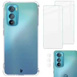 Hurtownia GSM - Bizon Case Clear Pack Hülle + 2x Bildschirmglas + Linsenglas Moto Edge 30 klar - BIZ451 - {ean13} - Hurt