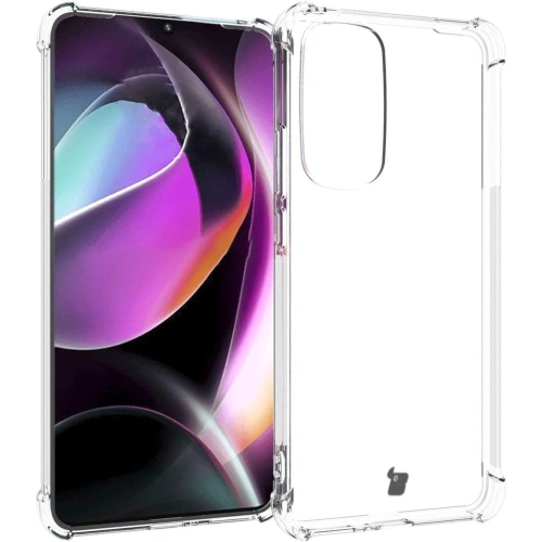 Etui + 2x szkło na ekran + obiektyw Bizon Case Clear Pack do Moto Edge 30 przezroczyste