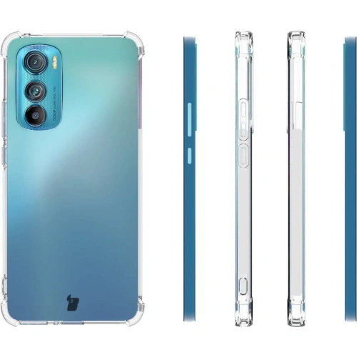 Etui + 2x szkło na ekran + obiektyw Bizon Case Clear Pack do Moto Edge 30 przezroczyste