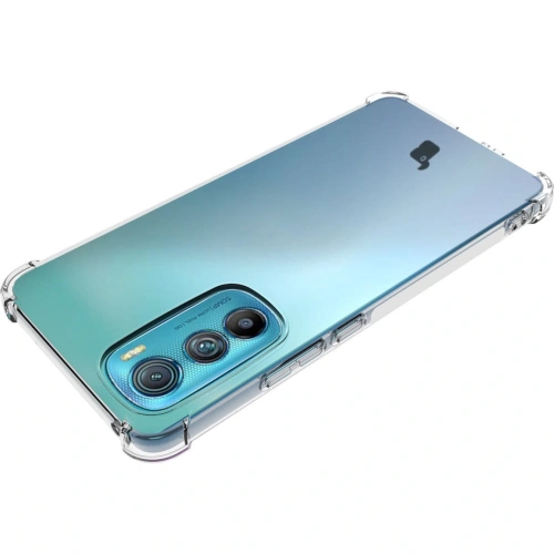 Etui + 2x szkło na ekran + obiektyw Bizon Case Clear Pack do Moto Edge 30 przezroczyste