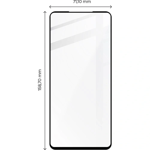 Szkło hartowane Bizon Glass Edge do Motorola Edge 30 czarne