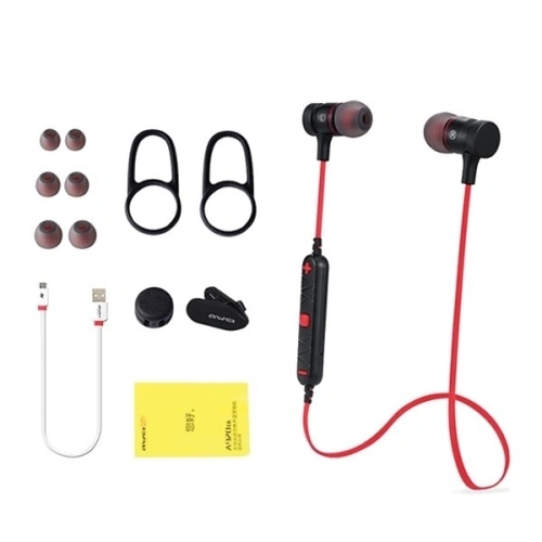 AWEI słuchawki sportowe Bluetooth A920BL czarny/black magnetyczne