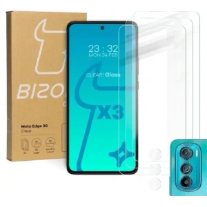 Hurtownia GSM - Szkło hartowane Bizon Glass Clear - 3 szt. + obiektyw Motorola Edge 30 - BIZ454 - {ean13} - Hurt