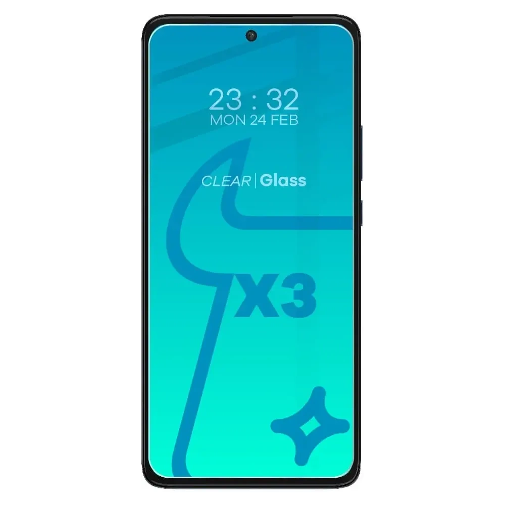 Wholesale Bizon Glass Clear tempered glass - 3 pcs. + lens glass Motorola Edge 30 - BIZ454 - {ean13} - Hurt