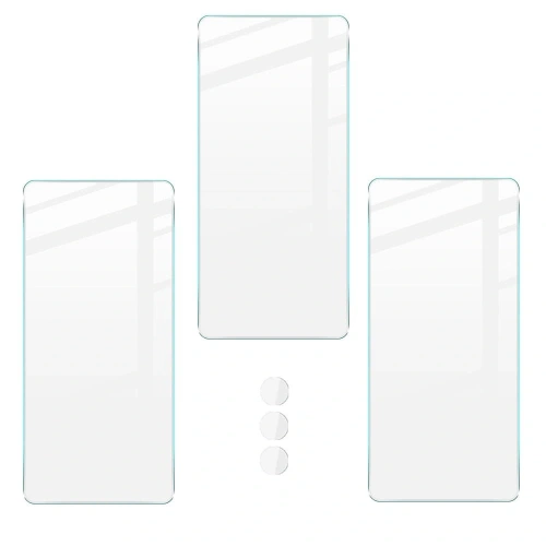 Szkło hartowane Bizon Glass Clear - 3 szt. + obiektyw Motorola Edge 30