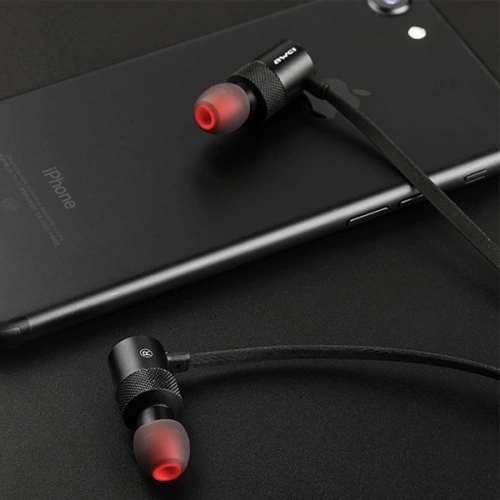 AWEI słuchawki sportowe Bluetooth AK2 czarny/black Magnetic switch