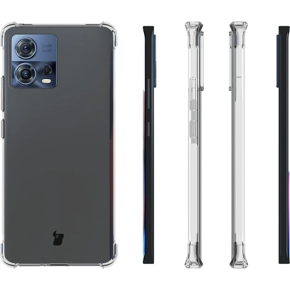 Hurtownia GSM - Bizon Case Clear Pack Hülle + 2x Bildschirmfolie + Linsenschutz für Motorola Moto Edge 30 Fusion klar - BIZ456 - {ean13} - Hurt