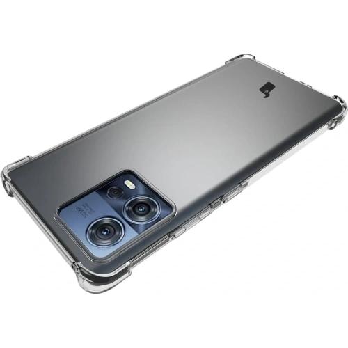 Etui + 2x folia + obiektyw Bizon Case Clear Pack do Motorola Moto Edge 30 Fusion przezroczyste