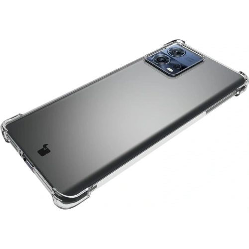 Etui + 2x folia + obiektyw Bizon Case Clear Pack do Motorola Moto Edge 30 Fusion przezroczyste