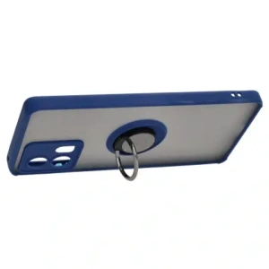 Wholesale Bizon Case Hybrid Ring Motorola Edge 30 Fusion smoky with a navy blue frame - BIZ457 - {ean13} - Hurt