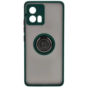 Wholesale Bizon Case Hybrid Ring Motorola Edge 30 Fusion smoky with a dark green frame - BIZ458 - {ean13} - Hurt