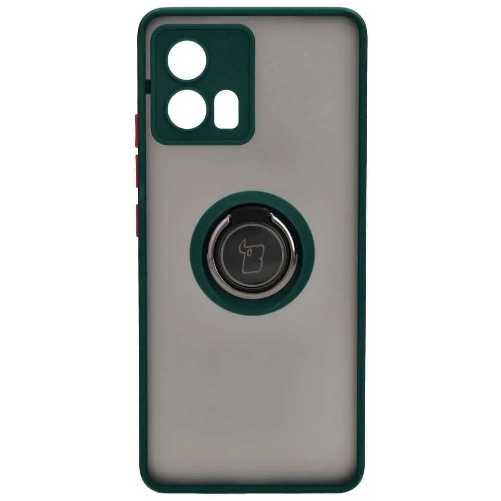 Hurtownia GSM - Bizon Case Hybrid Ring Motorola Edge 30 Fusion rauchig mit einem dunkelgrünen Rahmen - BIZ458 - {ean13} - Hurt