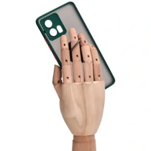 Wholesale Bizon Case Hybrid Ring Motorola Edge 30 Fusion smoky with a dark green frame - BIZ458 - {ean13} - Hurt