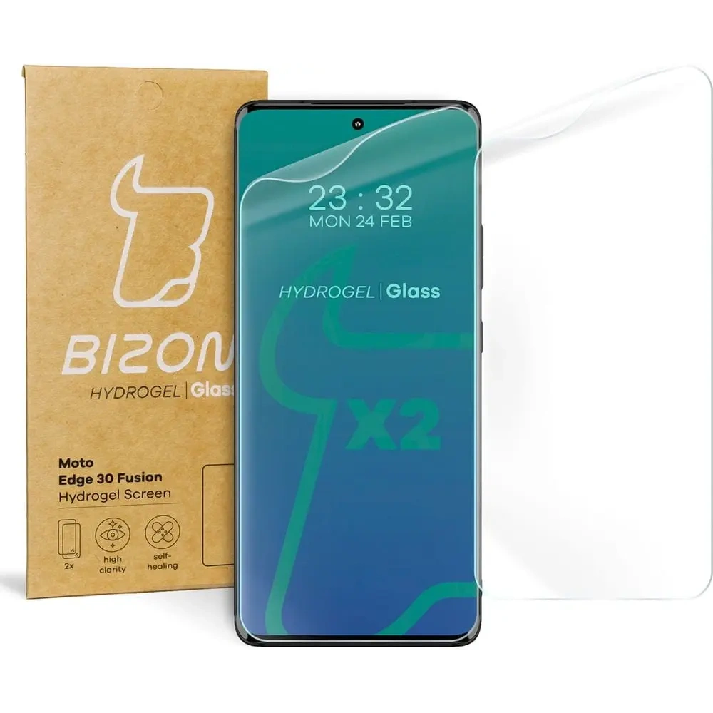 Hurtownia GSM - Fólie hydrogelová na displej Bizon Glass Hydrogel pro Motorola Edge 30 Fusion [2 PACK] - BIZ459 - {ean13} - Hurt