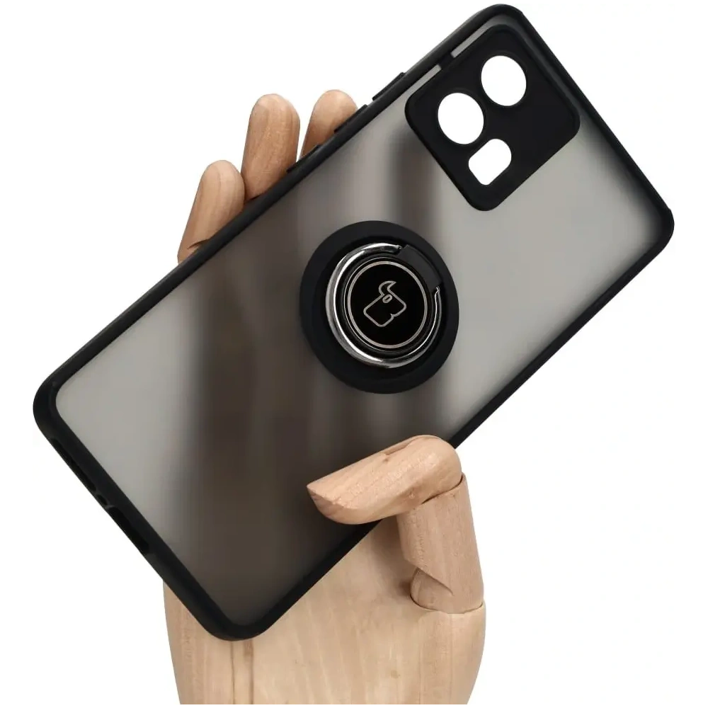 Hurtownia GSM - Bizon Case Hybrid Ring Motorola Edge 30 Fusion rauchig mit einem schwarzen Rahmen - BIZ460 - {ean13} - Hurt