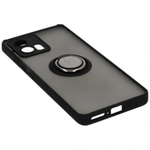 Hurtownia GSM - Etui z uchwytem na palec Bizon Case Hybrid Ring do Motorola Edge 30 Fusion przydymione z czarną ramką - BIZ460 - {ean13} - Hurt
