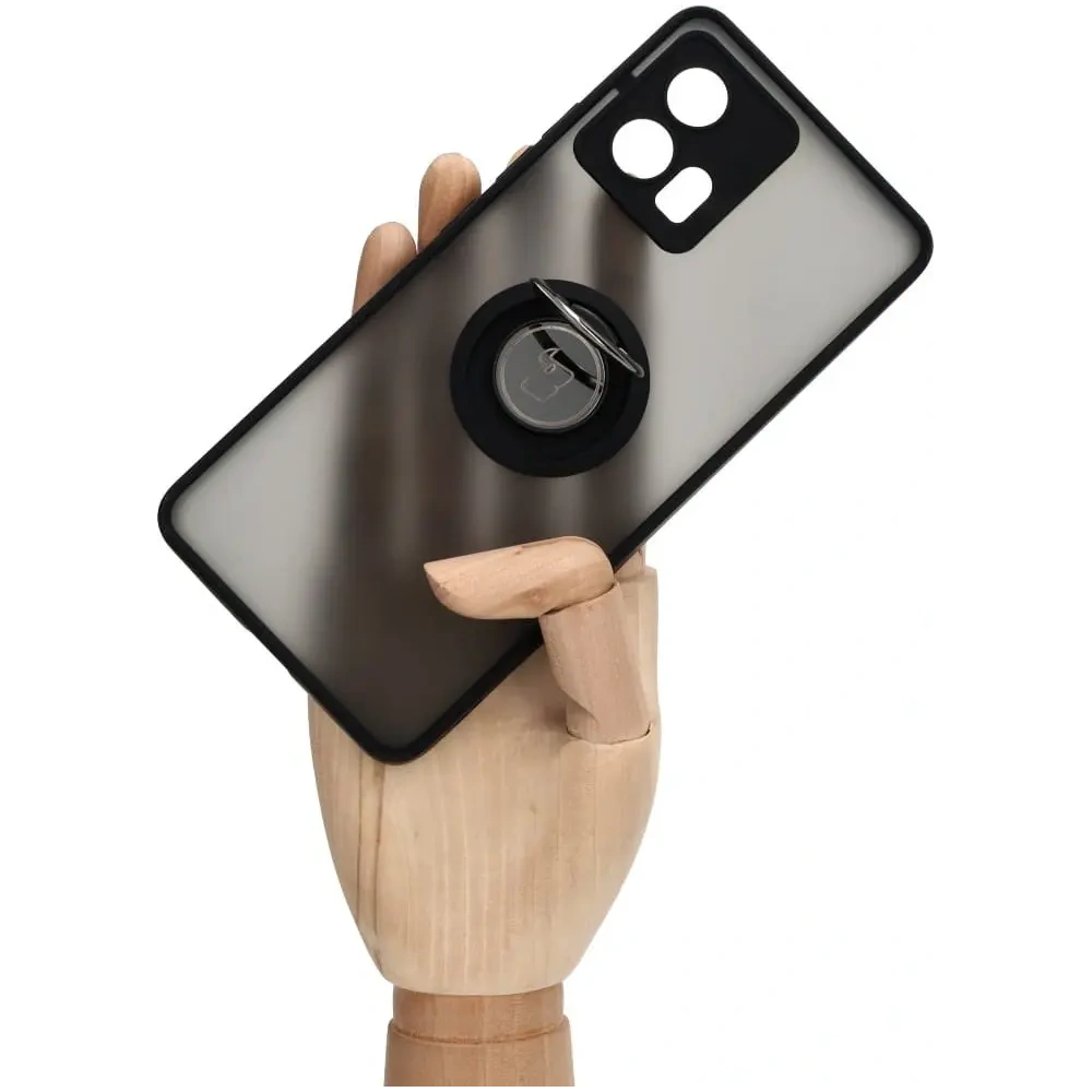 Hurtownia GSM - Bizon Case Hybrid Ring Motorola Edge 30 Fusion rauchig mit einem schwarzen Rahmen - BIZ460 - {ean13} - Hurt