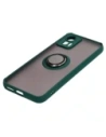 Hurtownia GSM - Caz Bizon Hybrid Ring Motorola Edge 30 Neo fumuriu cu un cadru verde închis - BIZ461 - {ean13} - Hurt