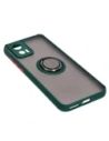 Hurtownia GSM - Caz Bizon Hybrid Ring Motorola Edge 30 Neo fumuriu cu un cadru verde închis - BIZ461 - {ean13} - Hurt