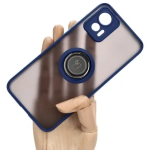 Hurtownia GSM - Bizon Case Hybrid Gyűrű Motorola Edge 30 Neo füstös színben, sötétkék kerettel - BIZ462 - {ean13} - Hurt