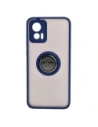 Hurtownia GSM - Pouzdro s úchopem na prst Bizon Case Hybrid Ring pro Motorola Edge 30 Neo kouřové s modrým rámem - BIZ462 - {ean13} - Hurt