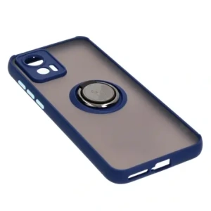 Hurtownia GSM - Bizon Case Hybrid Gyűrű Motorola Edge 30 Neo füstös színben, sötétkék kerettel - BIZ462 - {ean13} - Hurt