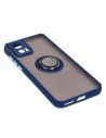Hurtownia GSM - Pouzdro s úchopem na prst Bizon Case Hybrid Ring pro Motorola Edge 30 Neo kouřové s modrým rámem - BIZ462 - {ean13} - Hurt