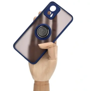 Hurtownia GSM - Bizon Case Hybrid Gyűrű Motorola Edge 30 Neo füstös színben, sötétkék kerettel - BIZ462 - {ean13} - Hurt