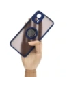 Hurtownia GSM - Caz Hybrid Ring Bizon Motorola Edge 30 Neo fumuriu cu un cadru bleu marin - BIZ462 - {ean13} - Hurt