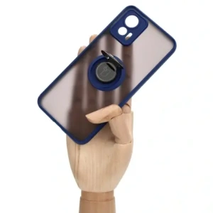 Hurtownia GSM - Bizon Case Hybrid Gyűrű Motorola Edge 30 Neo füstös színben, sötétkék kerettel - BIZ462 - {ean13} - Hurt