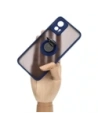 Hurtownia GSM - Caz Hybrid Ring Bizon Motorola Edge 30 Neo fumuriu cu un cadru bleu marin - BIZ462 - {ean13} - Hurt