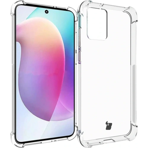 Etui + 2x folia + obiektyw Bizon Case Clear Pack do Motorola Moto Edge 30 Neo przezroczyste