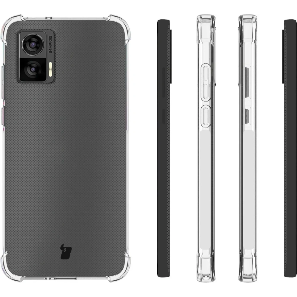 Hurtownia GSM - Bizon Case Clear Pack tok + 2x kijelzőfólia + lencsevédő Motorola Moto Edge 30 Neo átlátszó - BIZ463 - {ean13} - Hurt