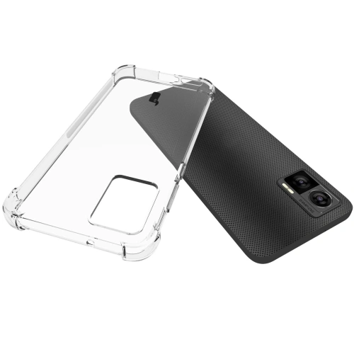 Etui + 2x folia + obiektyw Bizon Case Clear Pack do Motorola Moto Edge 30 Neo przezroczyste