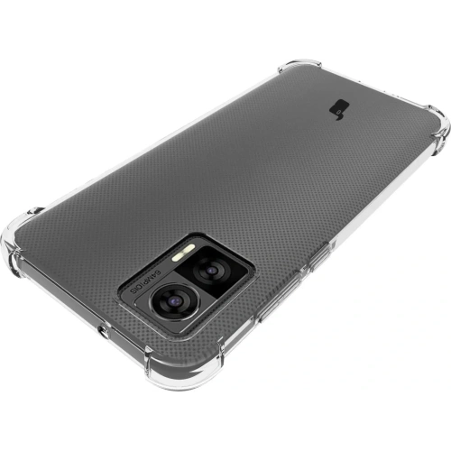 Etui + 2x folia + obiektyw Bizon Case Clear Pack do Motorola Moto Edge 30 Neo przezroczyste