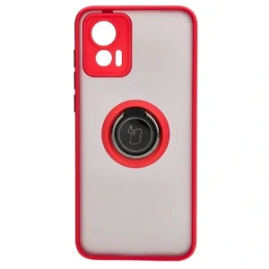 Hurtownia GSM - Bizon Case Hybrid Gyűrű Motorola Edge 30 Neo füstös színben, piros kerettel. - BIZ464 - {ean13} - Hurt