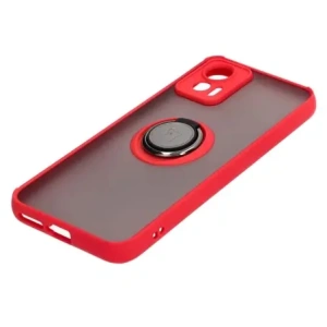 Hurtownia GSM - Bizon Case Hybrid Gyűrű Motorola Edge 30 Neo füstös színben, piros kerettel. - BIZ464 - {ean13} - Hurt