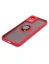 Hurtownia GSM - Bizon Case Hybrid Ring Motorola Edge 30 Neo rauchig mit rotem Rahmen - BIZ464 - {ean13} - Hurt
