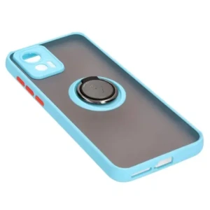 Hurtownia GSM - Etui z uchwytem na palec Bizon Case Hybrid Ring do Motorola Edge 30 Neo przydymione z jasnoniebieską ramką - BIZ465 - {ean13} - Hurt