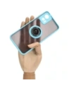Hurtownia GSM - Pouzdro s prstovým úchytem Bizon Case Hybrid Ring pro Motorola Edge 30 Neo kouřové s jasně modrým rámečkem. - BIZ465 - {ean13} - Hurt