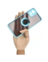 Hurtownia GSM - Pouzdro s prstovým úchytem Bizon Case Hybrid Ring pro Motorola Edge 30 Neo kouřové s jasně modrým rámečkem. - BIZ465 - {ean13} - Hurt
