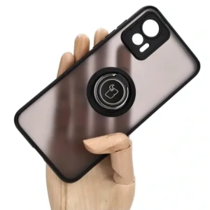 Hurtownia GSM - Etui z uchwytem na palec Bizon Case Hybrid Ring do Motorola Edge 30 Neo przydymione z czarną ramką - BIZ466 - {ean13} - Hurt