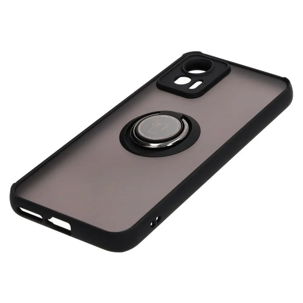 Hurtownia GSM - Etui s úchopem na prst Bizon Case Hybrid Ring pro Motorola Edge 30 Neo kouřové s černým rámem - BIZ466 - {ean13} - Hurt