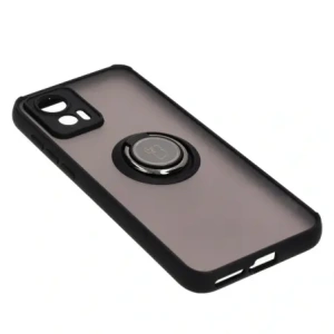 Hurtownia GSM - Etui z uchwytem na palec Bizon Case Hybrid Ring do Motorola Edge 30 Neo przydymione z czarną ramką - BIZ466 - {ean13} - Hurt
