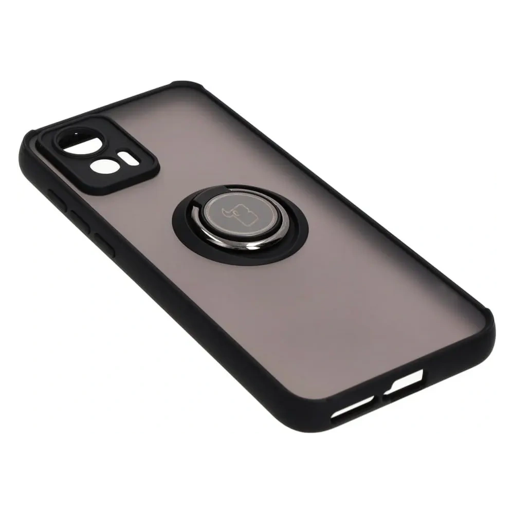 Hurtownia GSM - Etui s úchopem na prst Bizon Case Hybrid Ring pro Motorola Edge 30 Neo kouřové s černým rámem - BIZ466 - {ean13} - Hurt