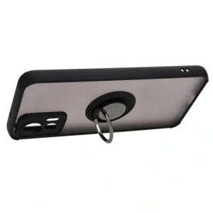 Hurtownia GSM - Etui z uchwytem na palec Bizon Case Hybrid Ring do Motorola Edge 30 Neo przydymione z czarną ramką - BIZ466 - {ean13} - Hurt