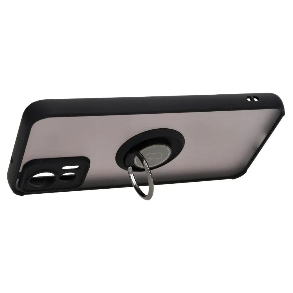 Hurtownia GSM - Etui s úchopem na prst Bizon Case Hybrid Ring pro Motorola Edge 30 Neo kouřové s černým rámem - BIZ466 - {ean13} - Hurt