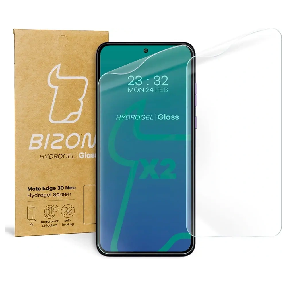 Hurtownia GSM - Bizon Glass Hydrogel Motorola Edge 30 Neo [2 PACK] - BIZ467 - {ean13} - Hurt